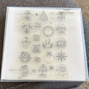 Close To My Heart Jolly Characters Clear Stamp Set - White/Clear